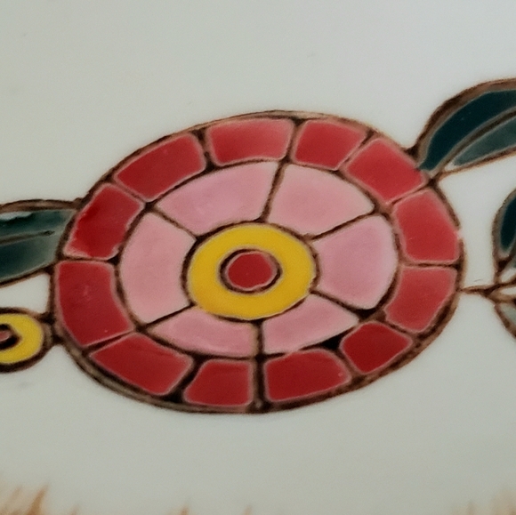 I monogram plate floral pattern - Picture 4 of 6